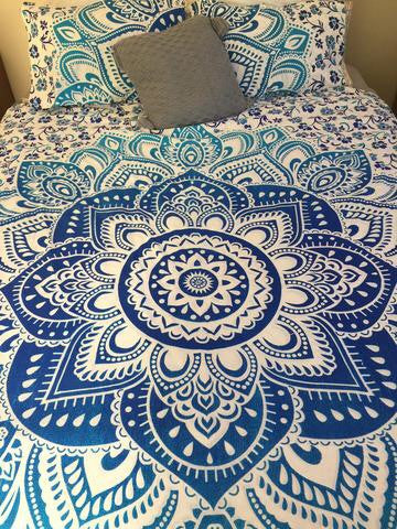 Blue Lotus Single Quilt Cover Set Arrives 3 weeks